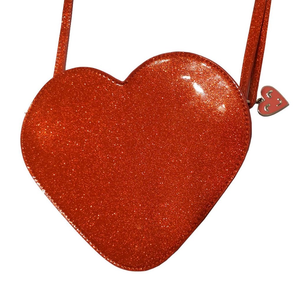 Red Heart Glittery Purse